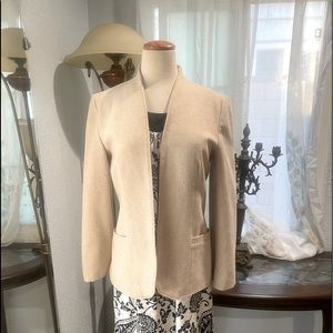 Cream 55%wool blazer